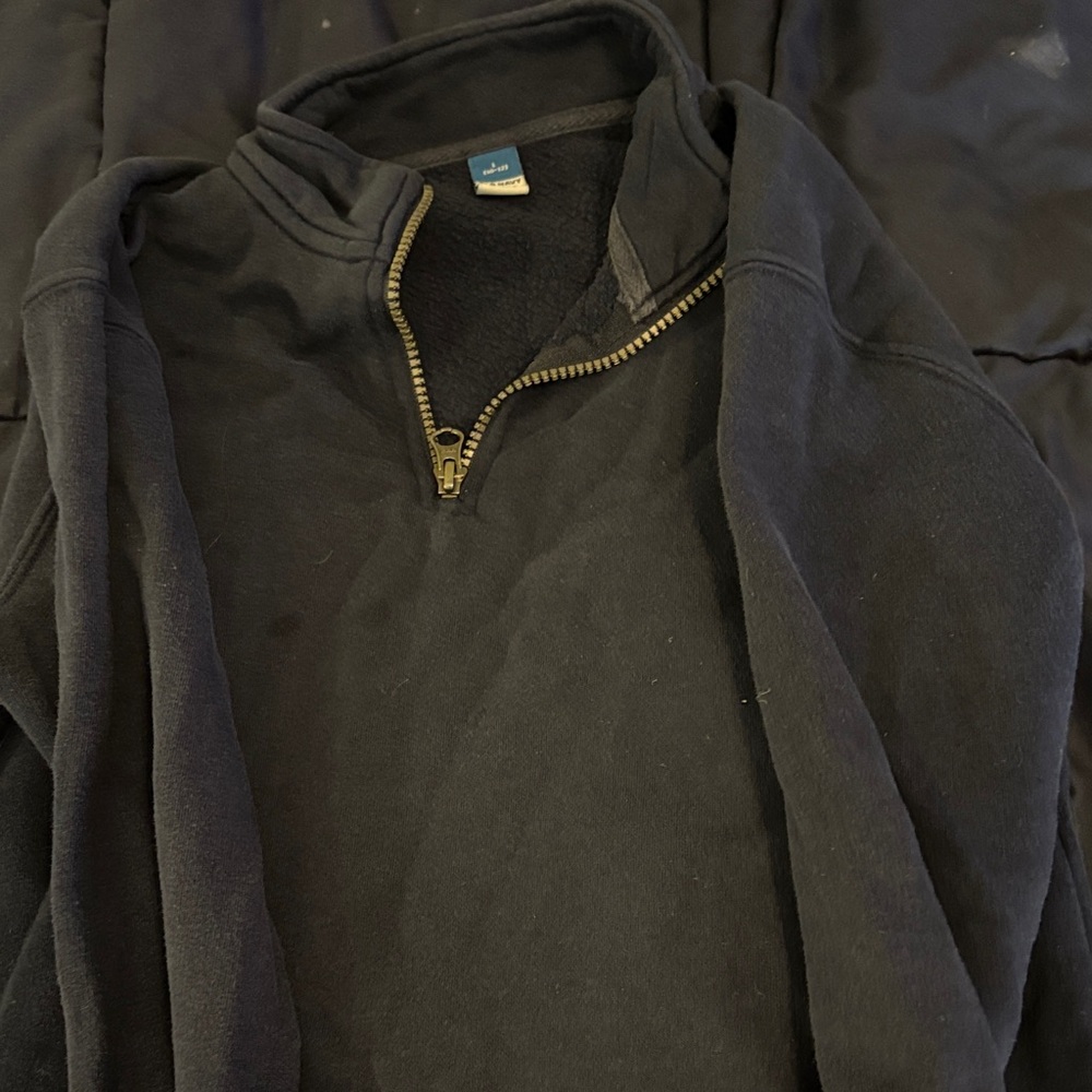 Old Navy Kids Black Half-Zip Sweatshirt